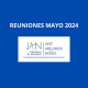 Listado de reuniones y horarios para el mes de mayo