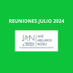 Listado de reuniones y horarios el mes de julio