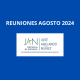 Calendario de Reuniones mes de Agosto